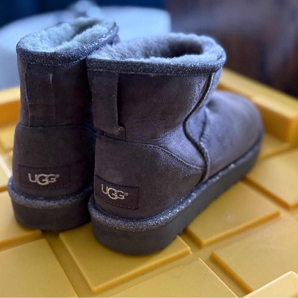 UGG Short Silver Boots